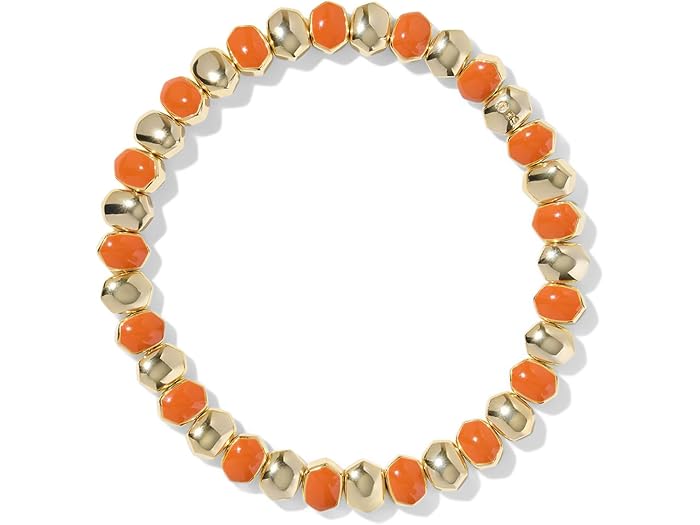 (取寄) ケンドラスコット レディース ダフネ エナメル ストレッチ ブレスレット Kendra Scott women Daphne Enamel Stretch Bracelet Gold Dark Orange Enamel
