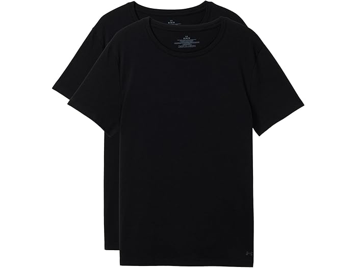 (取寄) アンダーアーマー メンズ パーフ コットン クルー ネック 2-パック Under Armour men Perf Cotton Crew Neck 2-Pack Black 9,734円