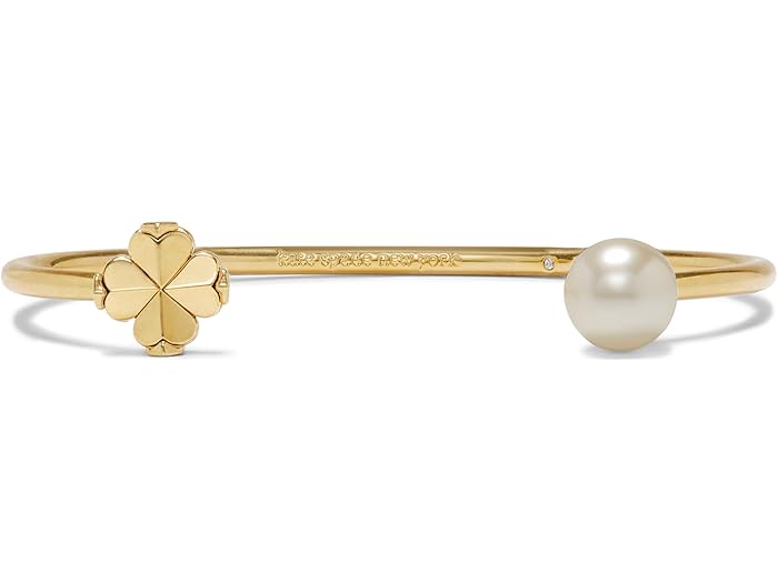 (取寄) ケイトスペード レディース スペード フラワー パール カフ Kate Spade New York women Spade Flower Pearl Cuff White Gold