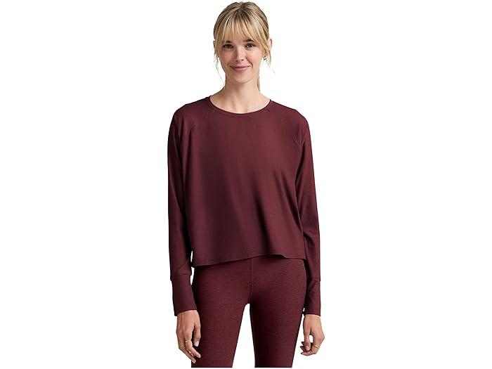 (取寄) ビヨンドヨガ レディース フェザーウェイト デイドリーマー プルオーバー Beyond Yoga women Featherweight Daydreamer Pullover Midnight Burgundy Heather 12,105円