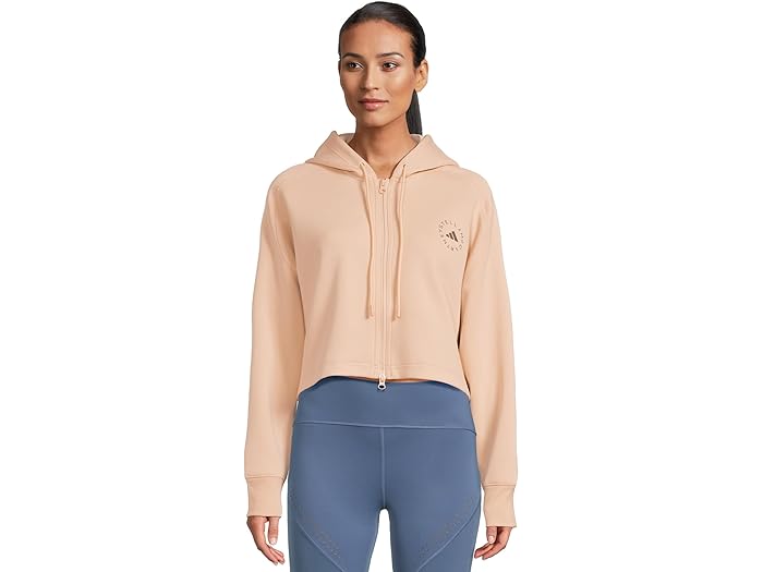 (取寄) アディダス バイ ステラマッカートニー レディース スポーツウェア クロップド ブーディ adidas by Stella McCartney women Sportswear Cropped Hoodie JW4690 Soft Powder