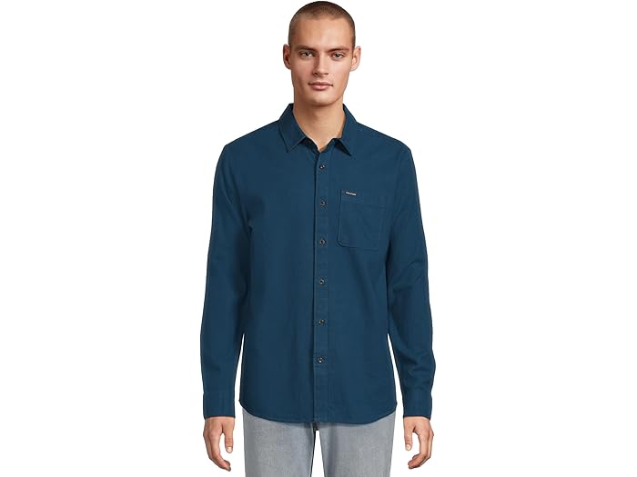 (取寄) ボルコム メンズ カデン ソリッド ロング スリーブ Volcom men Caden Solid Long Sleeve Cosmic Blue