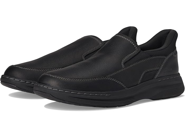 (取寄) クラークス 靴 メンズ ステップ Clarks men Craftwell Step Black Tumbled Leather
