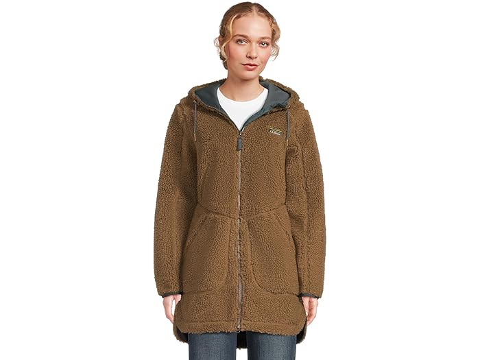 (取寄) エルエルビーン レディース マウンテン パイル フリース コート L.L.Bean women Mountain Pile Fleece Coat Soft Khaki