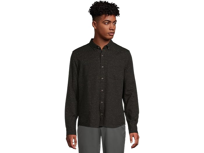 (取寄) エルエルビーン メンズ シグニチャー ドニゴール ウーブン ロング スリーブ シャツ L.L.Bean men Signature Donegal Woven Long Sleeve Shirt Black Slate