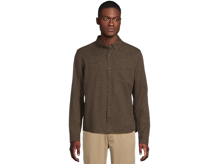(取寄) エルエルビーン メンズ シグニチャー ドニゴール ウーブン ロング スリーブ シャツ L.L.Bean men Signature Donegal Woven Long Sleeve Shirt Deep Coffee