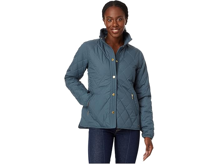 (取寄) エルエルビーン レディース コージー キルテッド ジャケット L.L.Bean women Cozy Quilted Jacket Rangeley Blue