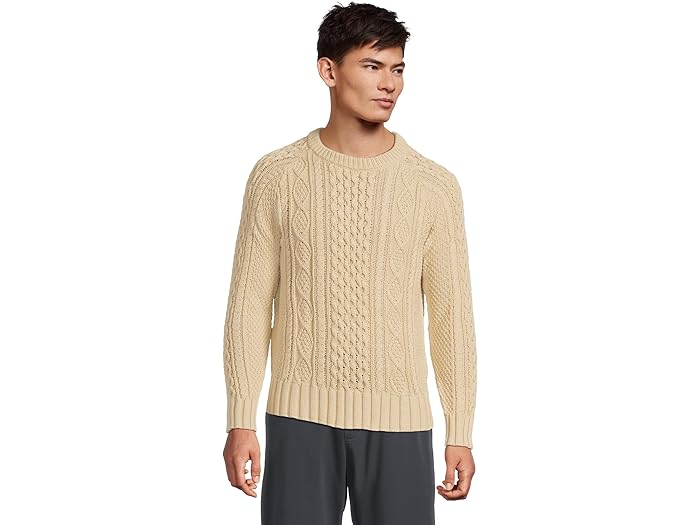 (取寄) エルエルビーン メンズ シグニチャー コットン フィッシャーマン セーター L.L.Bean men Signature Cotton Fisherman Sweater Beige