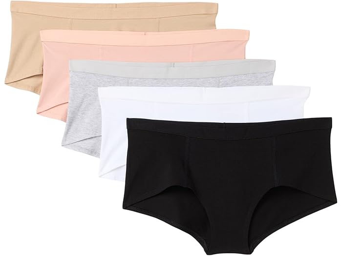 (取寄) パクト レディース エブリデイ ボーイ ショート 5-パック PACT women Everyday Boy Short 5-Pack Essentials