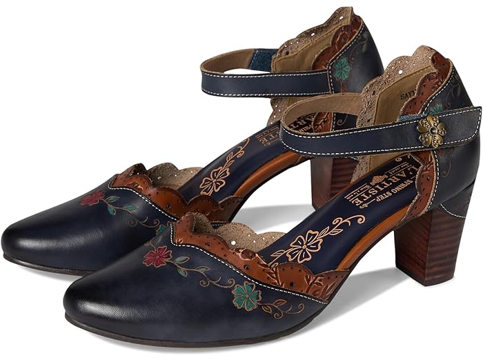 (取寄) ラルティストバイスプリングステップ レディース L'Artiste by Spring Step women Sayyes Navy Multi
