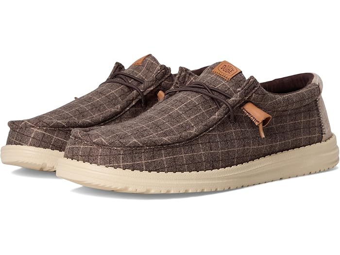 (取寄) ヘイ デュード メンズ ウォーリー プレイド コーデュロイ Hey Dude men Wally Plaid Corduroy Mole Brown/Multi画像