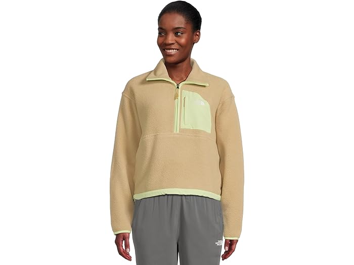 (取寄) ノースフェイス レディース オフ ピーク ジップ ジャケット The North Face women Yumiori Off Peak A? Zip Jacket Khaki Stone/Astro Lime