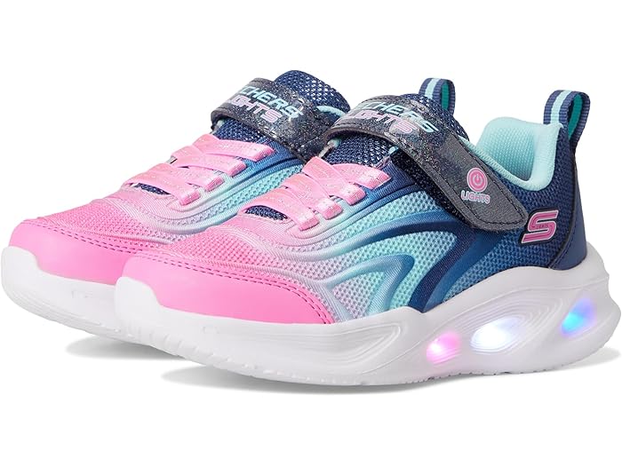 (取寄) スケッチャーズ キッズ ガールズ ソラ グロウ (リトル キッド/ビッグ キッド) SKECHERS KIDS girls Sola Glow 303713l (little Kid/Big Kid) Navy/Multi画像