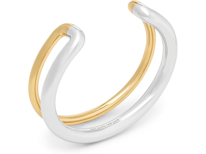 (取寄) ケイトスペード レディース インターロック カフ シルバー Kate Spade New York women Interlock Cuff Silver Silver Gold