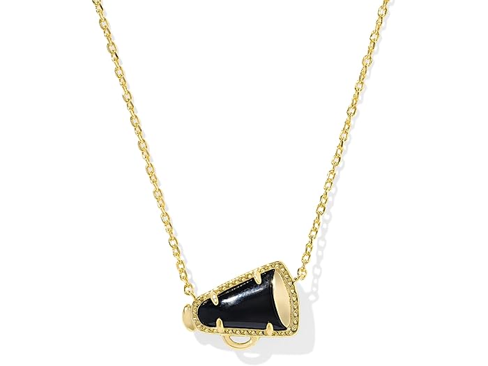 (取寄) ケンドラスコット レディース チェアー ショート ペンダント ネックレス Kendra Scott women Cheer Short Pendant Necklace Black Agate