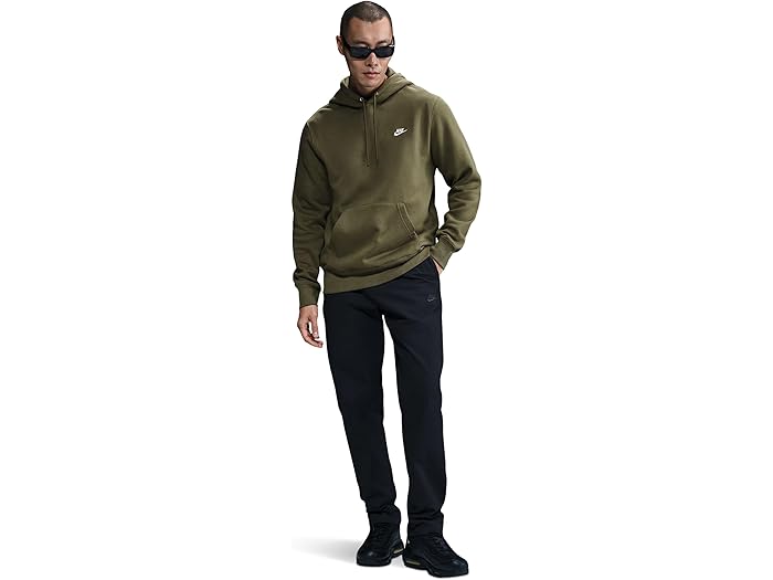 (取寄) ナイキ メンズ クラブ フリース プルオーバー ブーディ Nike men Club Fleece Pullover Hoodie Medium Olive/Medium Olive/White
