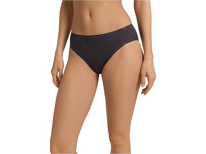 (取寄) ハンロ レディース コットン シームレス ハイ-カット フル ブリーフ 1626 Hanro women Cotton Seamless Hi-Cut Full Brief 1626 Black Pearl