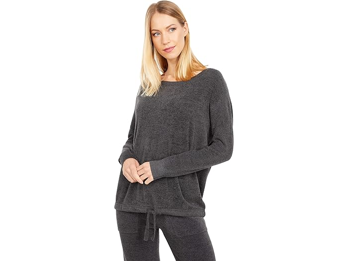 (取寄) ベアフットドリームス レディース コージーシック ウルトラ ライト スロウチ プルオーバー Barefoot Dreams women Cozychic Ultra Lite Slouchy Pullover Carbon 16,359円