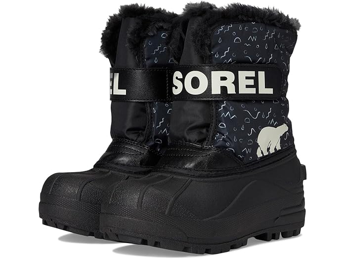 (取寄) ソレル キッズ キッズ スノー コマンダー ブーツ (トドラー/リトル キッド) SOREL Kids kids Snow Commander Boot (Toddler/Little Kid) Black/Bright Red