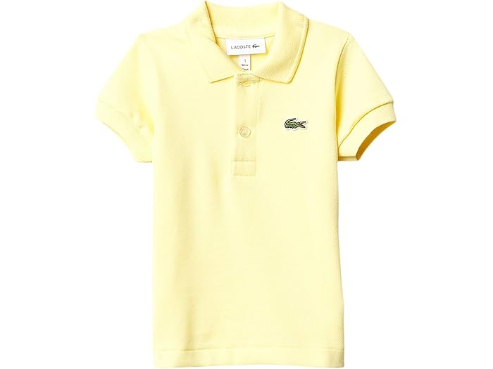 (取寄) ラコステ キッズ ボーイズ モノクローム ピケ ポロ シャツ Lacoste Kids boys Monochrome Pique Polo Shirt Yellow