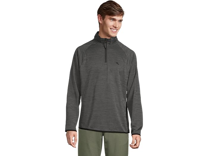 (取寄) トミーバハマ メンズ パーム プロ 1/2 ジップ Tommy Bahama men Palm Pro 1/2 Zip Black