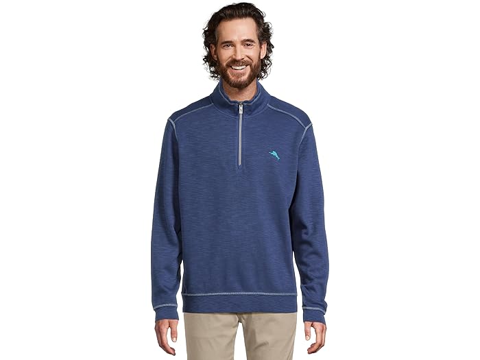 (取寄) トミーバハマ メンズ トバゴ ベイ ハーフ ジップ Tommy Bahama men Tobago Bay Half Zip Island Navy