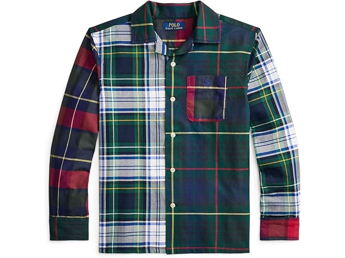 (取寄) ラルフローレン キッズ ボーイズ プレイド コットン オックスフォード ファン シャツ (ビッグ キッド) Polo Ralph Lauren Kids boys Plaid Cotton Oxford Fun Shirt (Big Kid) Tartan Funshirt