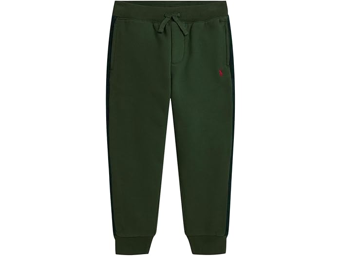 (取寄) ラルフローレン キッズ ボーイズ フリース ジョガー パンツ (トドラー/リトル キッド) Polo Ralph Lauren Kids boys Plaid-Trim Fleece Jogger Pants (Toddler/Little Kid) Bottle Green 9,961円