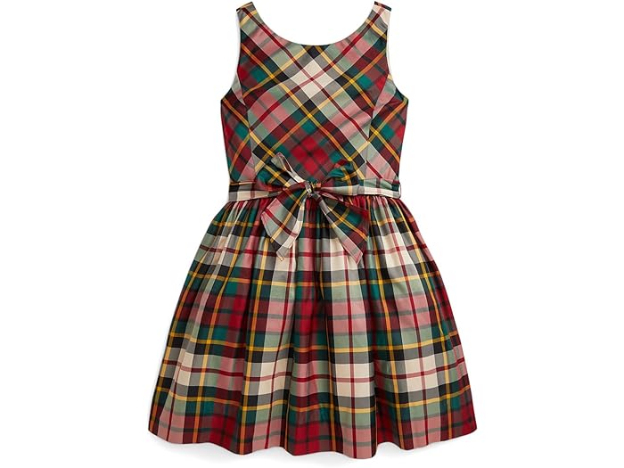 (取寄) ラルフローレン キッズ ガールズ プレイド タフタ ドレス (ビッグ キッド) Polo Ralph Lauren Kids girls Plaid Taffeta Dress (Big Kid) Red Cream Multi