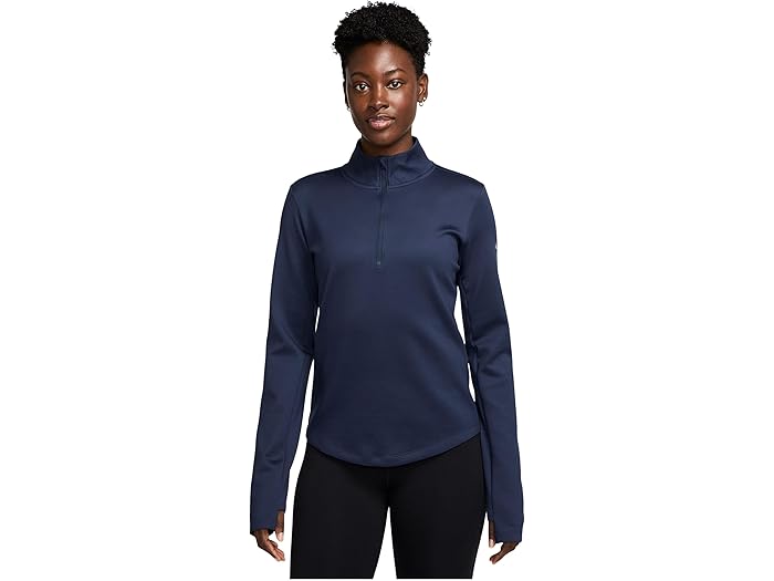 (取寄) ナイキ レディース ワン サーマ-フィット 1/2-ジップ ミッド レイヤー Nike women One Therma-FIT 1/2-Zip Mid Layer Midnight Navy