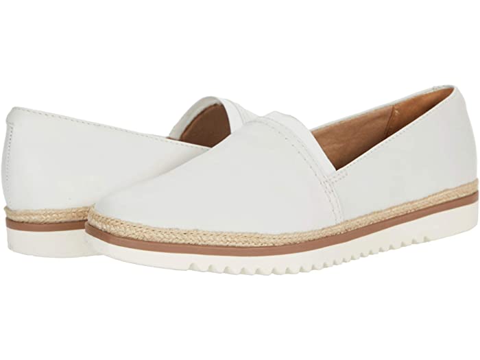 日本産 取寄 クラークス レディース セレナ ペイジ Clarks Women Serena Paige White Leather Fucoa Cl