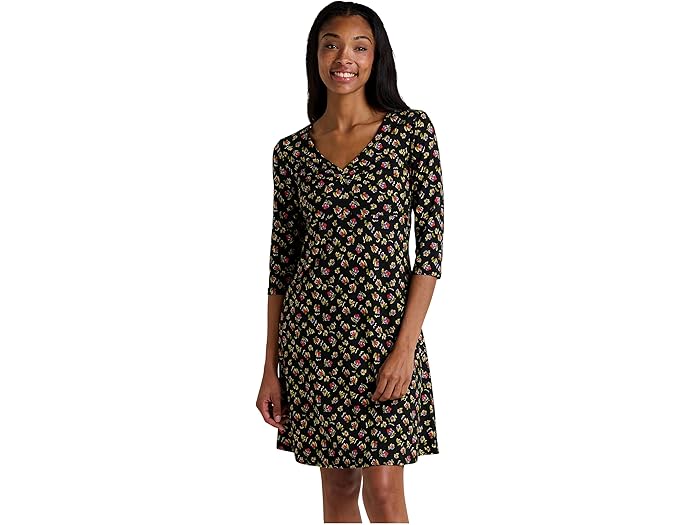 (取寄) トードアンドコー レディース ロザリンダ ドレス Toad&Co women Rosalinda Dress Black Pansy Print