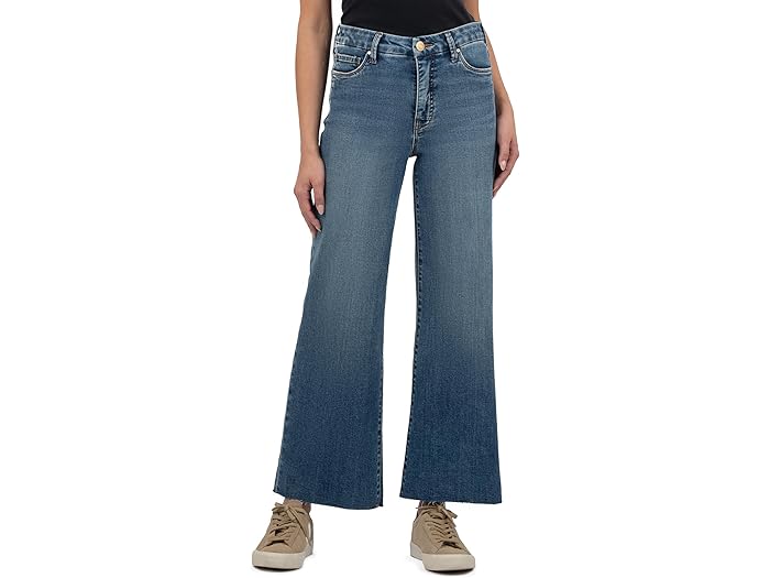 (取寄) カット フロム ザ クロス レディース メグ ハイライズ ファブ AB ワイド レッグ ロー ヘム KUT from the Kloth women Meg High-Rise Fab AB Wide Leg Raw Hem Family