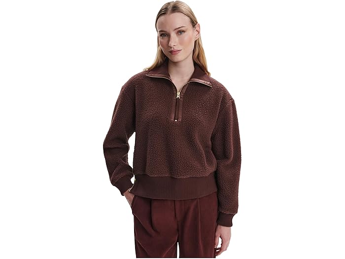 (取寄) バーリー レディース ローゼル ハーフ ジップ フリース Varley women Roselle Half Zip Fleece Deep Mahogany