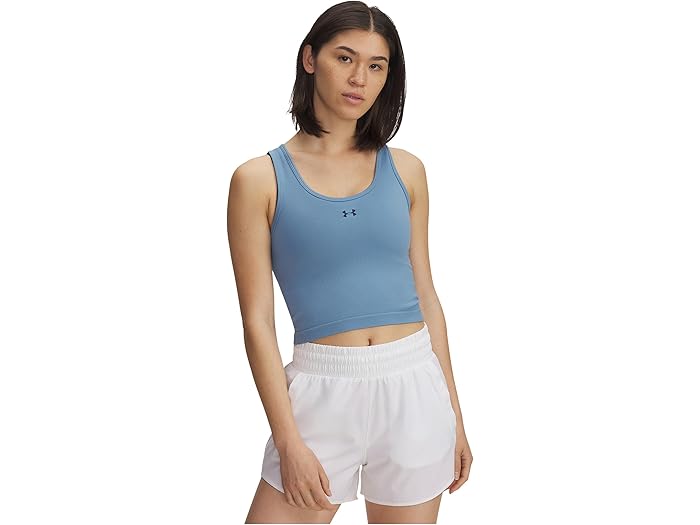 (取寄) アンダーアーマー レディース バニッシュ シームレス タンク トップ Under Armour women Vanish Seamless Tank Top Blue Smoke/Washed Navy/Washed Navy 5,320円
