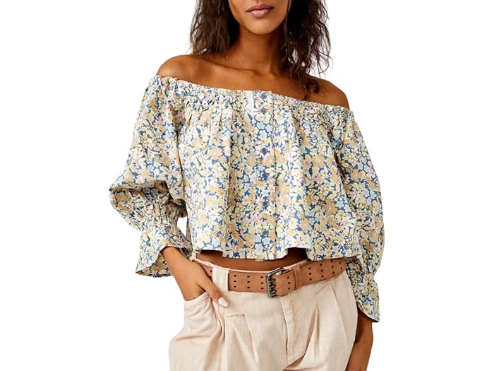 (取寄) フリーピープル レディース ジェームス スモック Free People women James Smock Chambray Combo