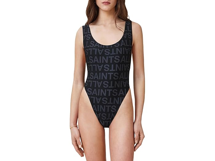 (取寄) オールセインツ レディース キー アズ スイムスーツ AllSaints women Cay As Swimsuit Slate Black