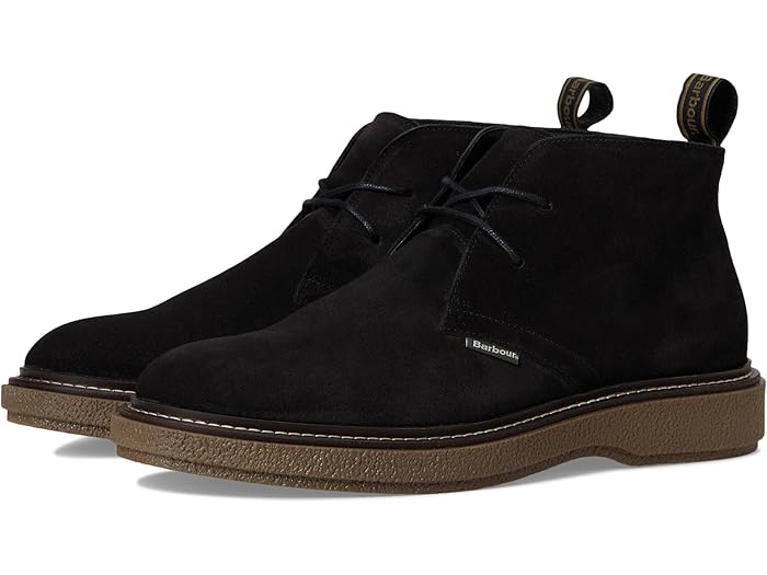 (取寄) バブアー メンズ ブレーン チャッカ ブーツ Barbour men Blaine Chukka Boots Black Suede の商品写真
