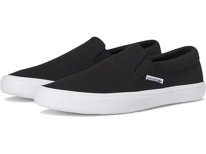 (取寄) ラコステ メンズ スリッポン ベース スニーカー Lacoste men Slip-On Base Sneakers Black/White 14,681円