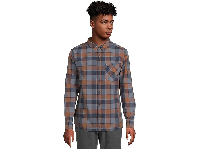 (取寄) ロイヤルロビンズ メンズ タマラック ロング スリーブ Royal Robbins men Tamarack Long Sleeve Deep Blue Canyon Pld