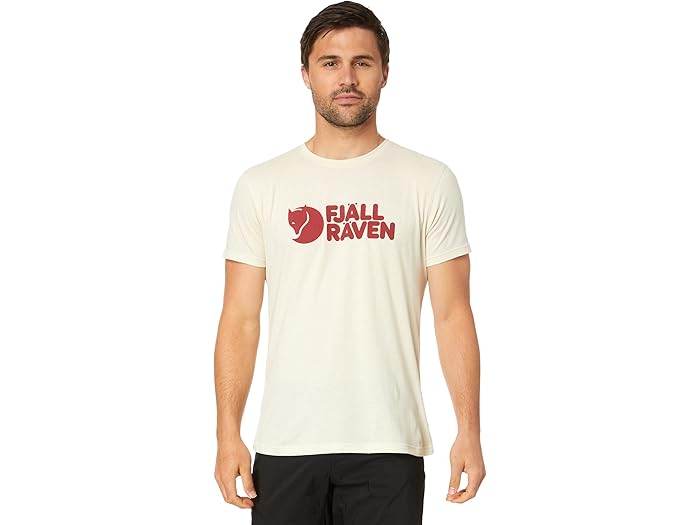 (取寄) フェールラーベン メンズ ロゴ T-シャツ Fjllrven men Fjallraven Logo T-Shirt Chalk White