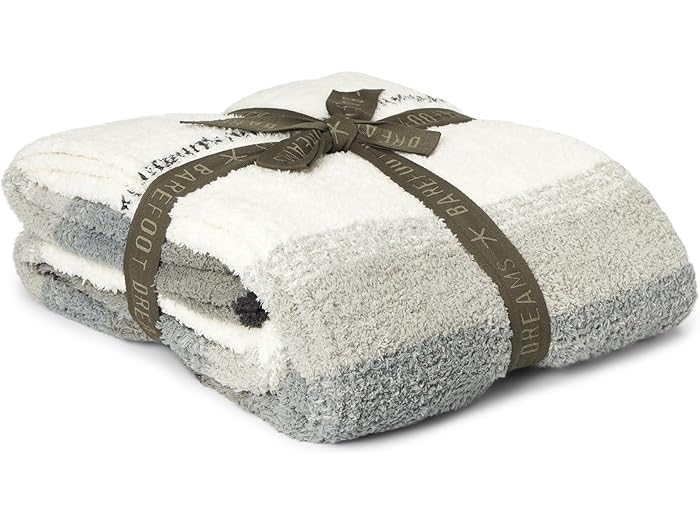 (取寄) ベアフットドリームス コージーシック オンブレ サラペ スロー Barefoot Dreams CozyChic Ombre Sarape Throw Loden Multi