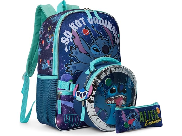 (取寄) キッズ リロ アンド ステッチ 5 ピース バックパック セット (リトル キッド/ビッグ キッド) BIOWORLD Kids kids Lilo & Stitch 5 Piece Backpack Set (Little Kid/Big Kid) Purple