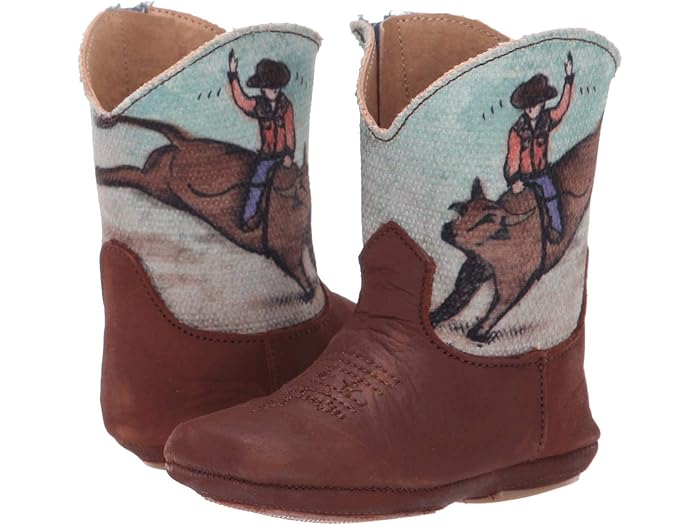 (取寄) ローパー キッズ ガールズ カウベビー ブラーマ ブル (インファント/トドラー) Roper Kids girls Cowbaby Brahma Bull (Infant/Toddler) Brown Suede Vamp/Bull Rider Shaft