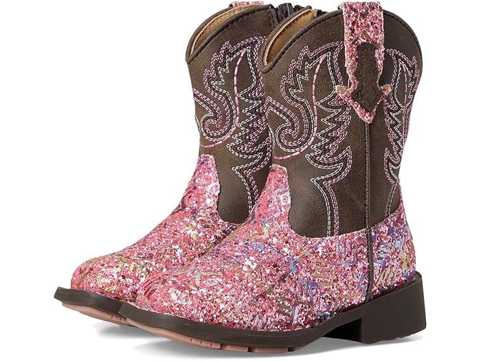 (取寄) ローパー キッズ ガールズ グリッター アズテク (トドラー) Roper Kids girls Glitter Aztec (Toddler) Pink Southwest Glitter Vamp/Brown Shaft