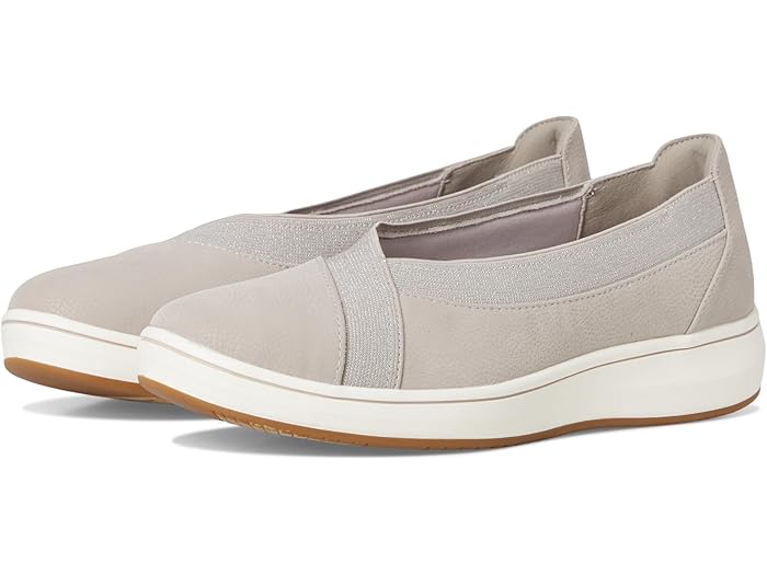 (取寄) クラークス 靴 レディース エアー Clarks women Breezesky Air Light Grey Textile