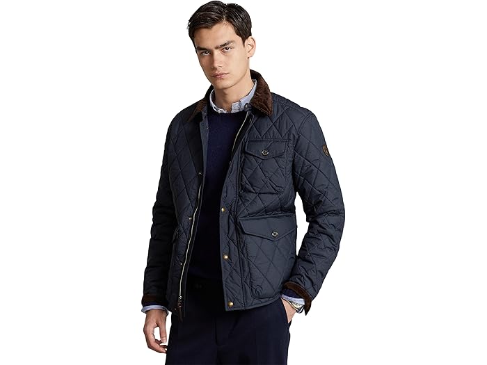 (取寄) ラルフローレン メンズ ウォターリペラント キルテッド ジャケット Polo Ralph Lauren men Water-Repellent Quilted Jacket College Navy 2