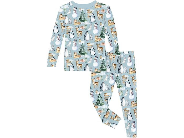 (取寄) キッキー パンツ キッズ キッズ プリント ロング スリーブ パジャマ セット (トドラー/リトル キッズ/ビッグ キッズ) Kickee Pants Kids kids Print Long Sleeve Pajama Set (Toddler/Little Kids/Big Kids) Spring Sky Winter Woodland