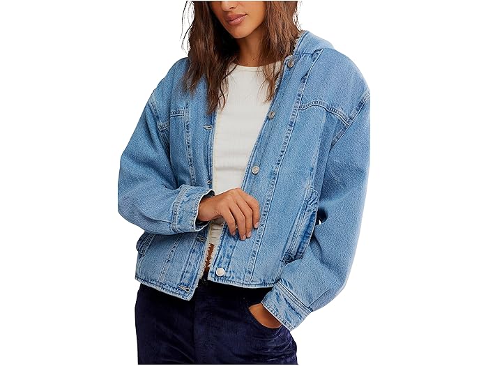 (取寄) フリーピープル レディース アシャー コージー デニム Free People women Asher Cozy Denim Snowdrift Wash