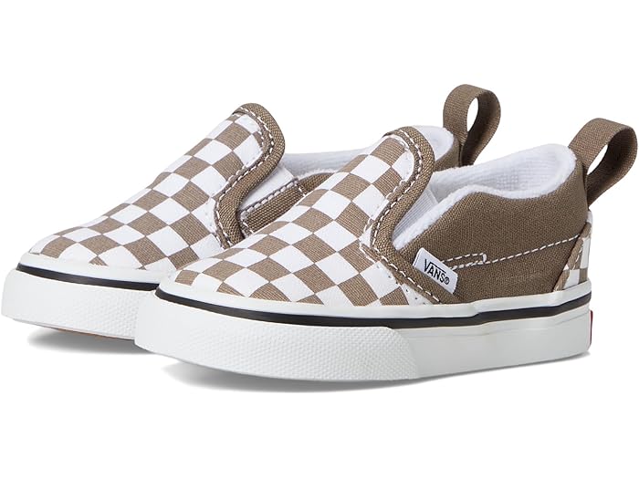 (取寄) バンズ キッズ キッズ スリッポン V (インファント/トドラー) Vans Kids kids Slip-On V (Infant/Toddler) Color Theory Checkerboard Walnut